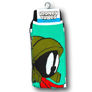 3/$20 Marvin The Martian Looney Tunes Funny Novelty Crew Socks - NWT
